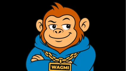 Ape with his arms crossed