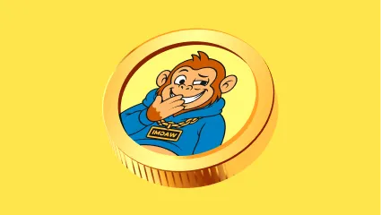 Gold apeing coin